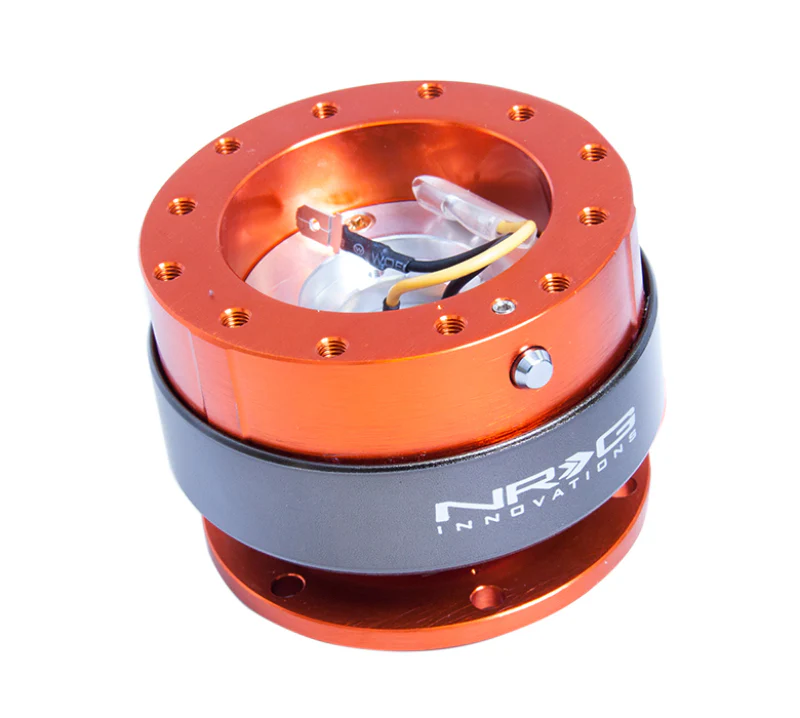 NRG Quick Release Gen 2.0 - Orange Body / Titanium Chrome Ring - Image 2