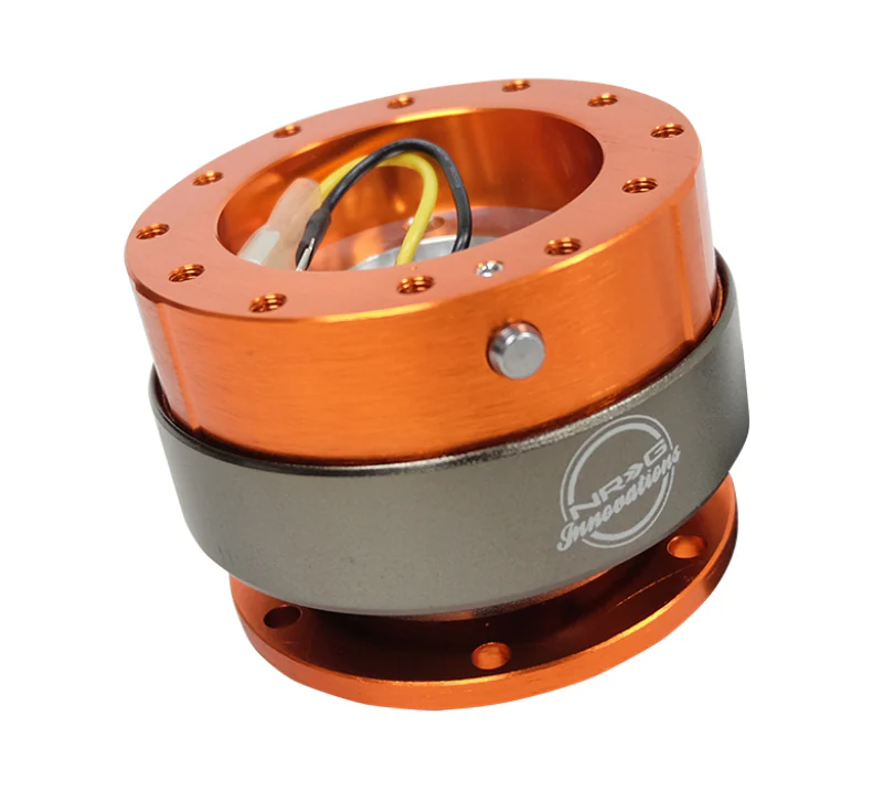 NRG Quick Release Gen 2.0 - Orange Body / Titanium Chrome Ring - Image 3