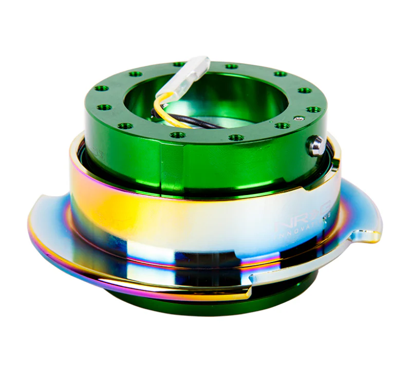 NRG Quick Release Gen 2.5 - Green Body / Neochrome Ring - Image 3