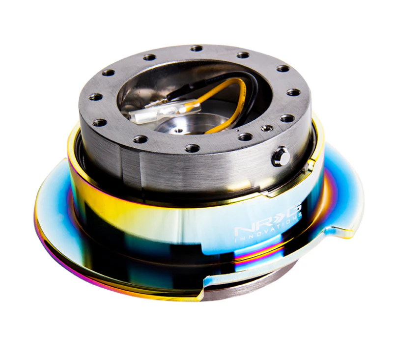 NRG Quick Release Gen 2.5 - Gunmetal Body / Neochrome Ring - Image 2