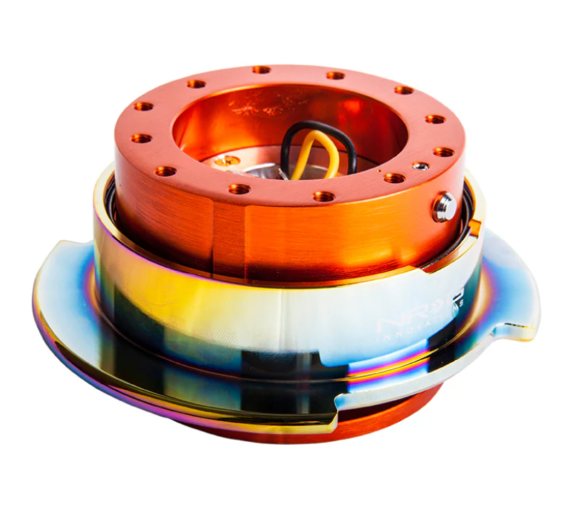 NRG Quick Release Gen 2.5 - Orange Body / Neochrome Ring - Image 3