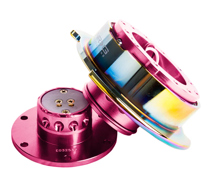 NRG Quick Release Gen 2.5 - Pink Body / Neochrome Ring - Image 3