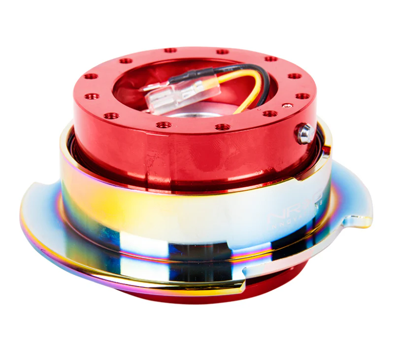 NRG Quick Release Gen 2.5 - Red Body / Neochrome Ring - Image 2