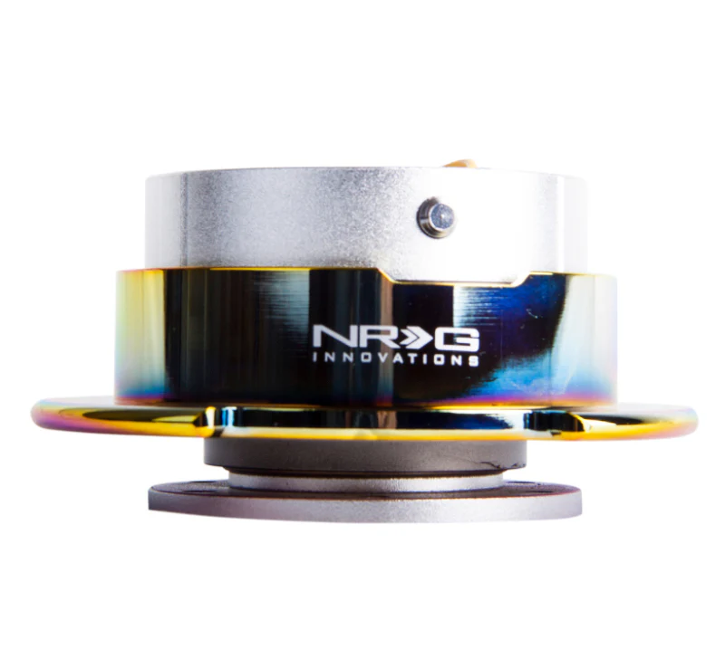 NRG Quick Release Gen 2.5 - Silver Body / Neochrome Ring - Image 2