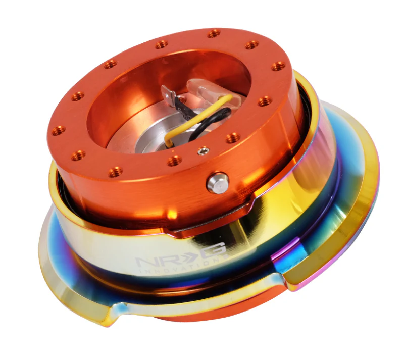 NRG Quick Release Gen 2.8 - Orange Body / Neochrome Ring - Image 2
