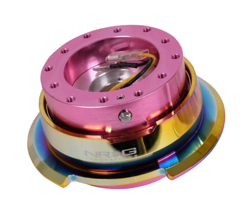 NRG Quick Release Gen 2.8 - Pink Body / Neochrome Ring - Image 2