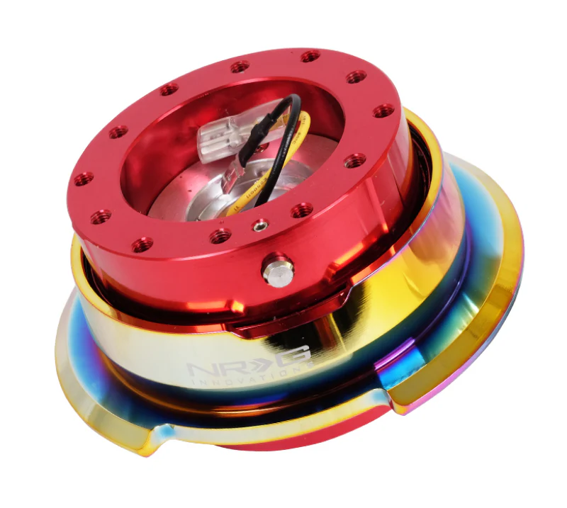 NRG Quick Release Gen 2.8 - Red Body / Neochrome Ring - Image 2