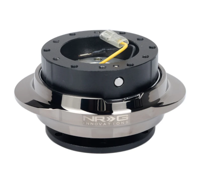 NRG Quick Release Kit - Black Body/ Black Chrome Oval Ring - Image 2