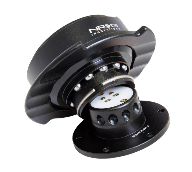 NRG Quick Release Kit Gen 2.5 - Black / Black Ring w/Finger Grooves - Image 10