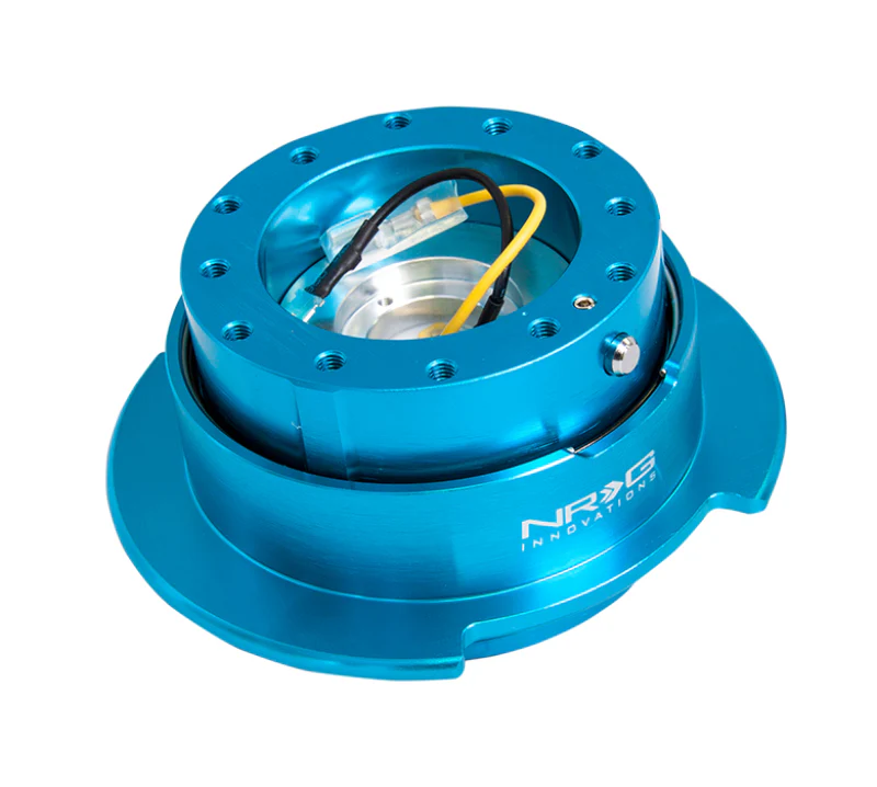 NRG Quick Release Kit Gen 2.5 - New Blue Body / Titanium Chrome Ring - Image 2