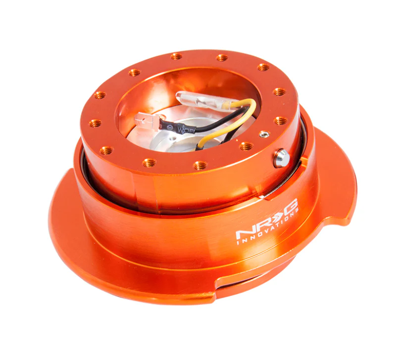 NRG Quick Release Kit Gen 2.5 - Orange Body / Titanium Chrome Ring - Image 2
