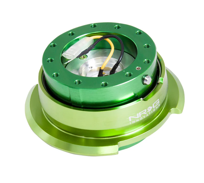 NRG Quick Release Kit Gen 2.8 - Green Body / Titanium Chrome Ring - Image 2