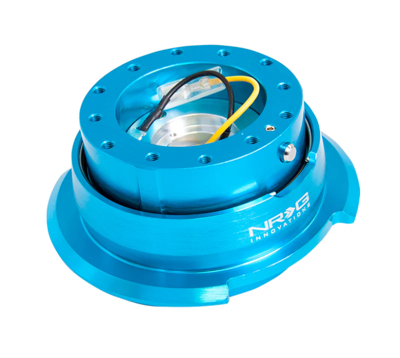 NRG Quick Release Kit Gen 2.8 - New Blue Body / Titanium Chrome Ring - Image 2