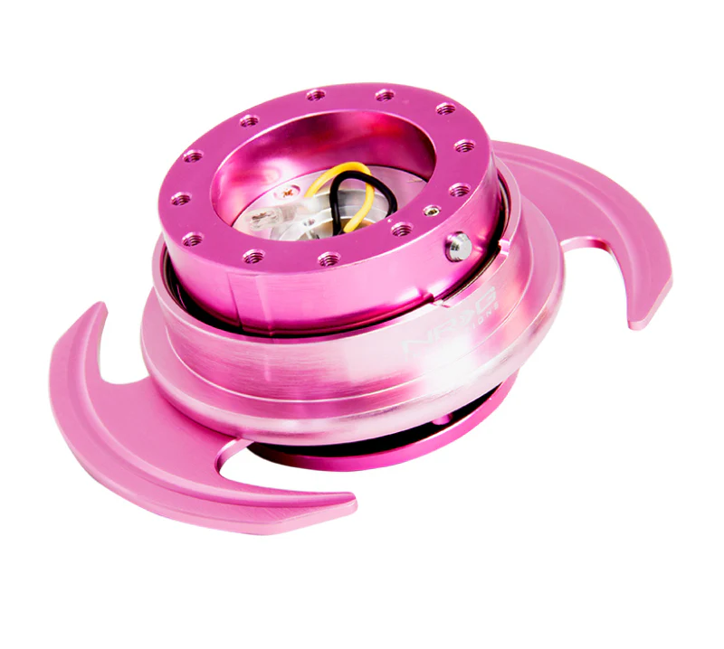 NRG Quick Release Kit Gen 3.0 - Pink Body / Pink Ring w/Handles - Image 2