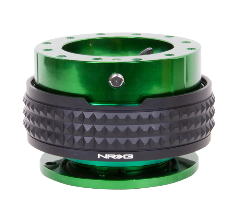 NRG Quick Release Kit - Pyramid Edition - Green Body / Black Pyramid Ring - Image 2