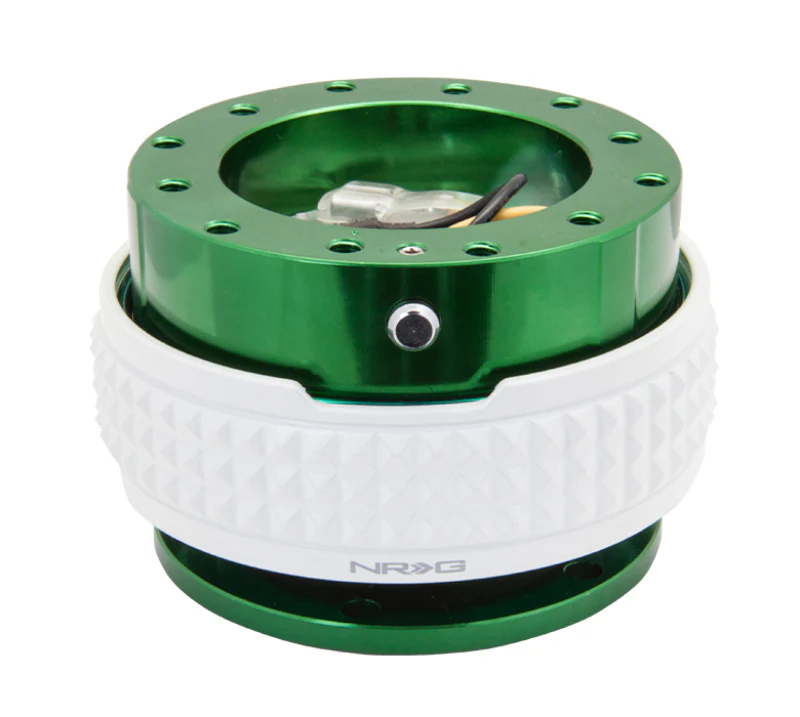 NRG Quick Release Kit - Pyramid Edition - Green Body / Glow In The Dark Pyramid Ring - Image 2