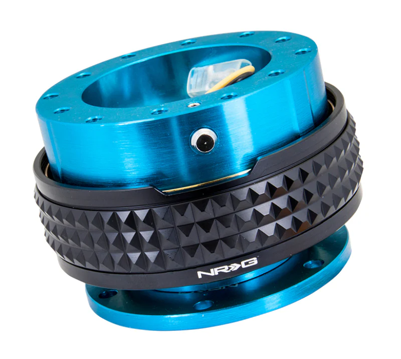 NRG Quick Release Kit - Pyramid Edition - New Blue Body / Black Pyramid Ring - Image 2