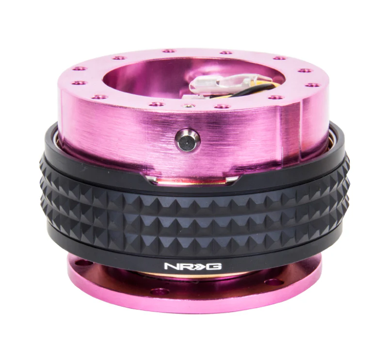NRG Quick Release Kit - Pyramid Edition - Pink Body / Black Pyramid Ring - Image 2