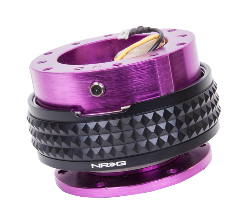 NRG Quick Release Kit - Pyramid Edition - Purple Body / Black Pyramid Ring - Image 2