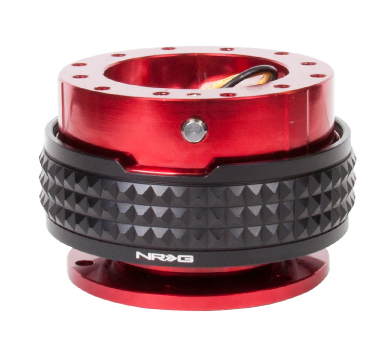 NRG Quick Release Kit - Pyramid Edition - Red Body / Black Pyramid Ring - Image 2