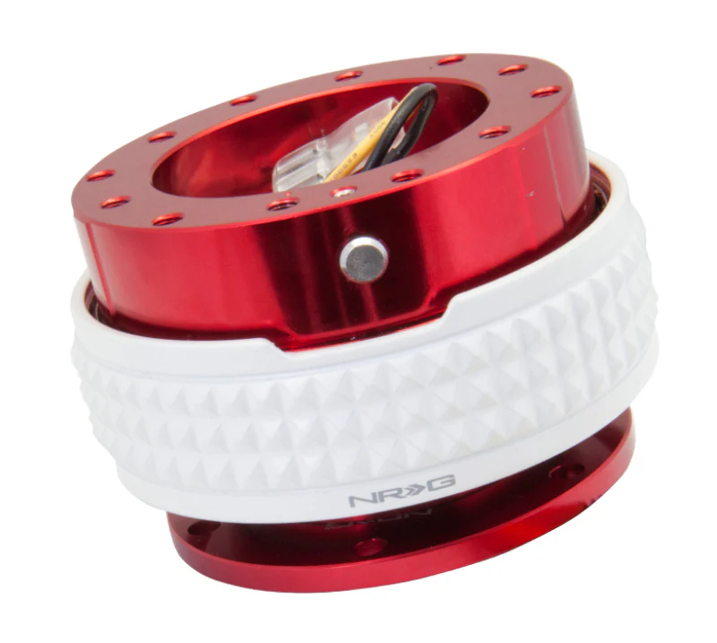NRG Quick Release Kit - Pyramid Edition - Red Body / Glow In The Dark Pyramid Ring - Image 2