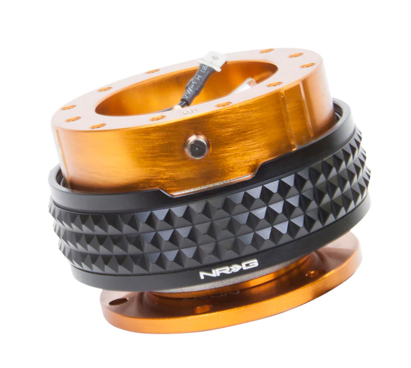 NRG Quick Release Kit - Pyramid Edition - Rose Gold Body / Black Pyramid Ring - Image 2