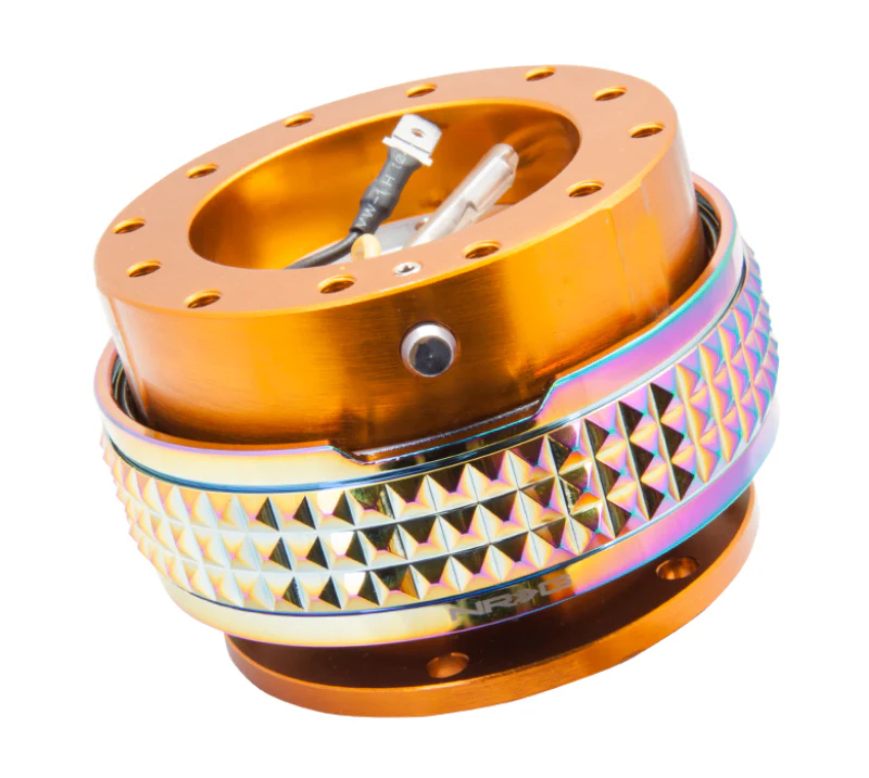 NRG Quick Release Kit - Pyramid Edition - Rose Gold Body / Neochrome Pyramid Ring - Image 2