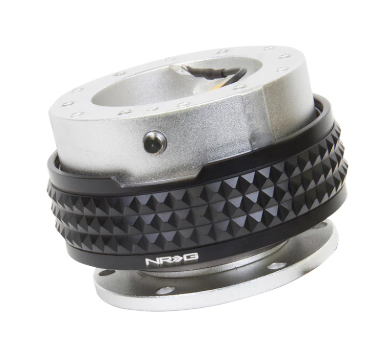 NRG Quick Release Kit - Pyramid Edition - Silver Body / Black Pyramid Ring - Image 2