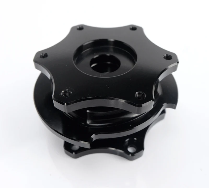 NRG Quick Release SFI SPEC 42.1 - Shiny Black Body / Shiny Black Ring - Image 3
