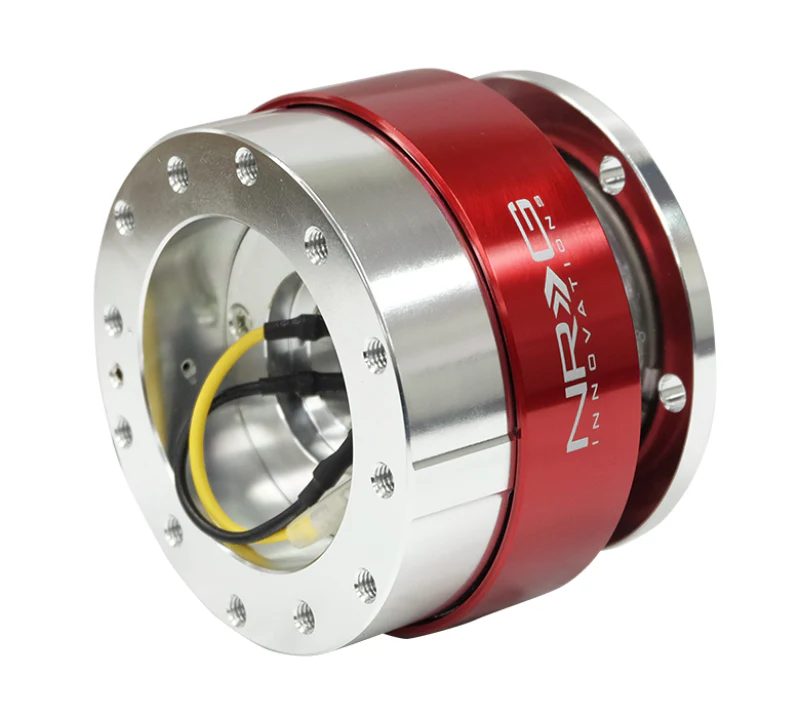 NRG Quick Release - Silver Body/ Red Chrome Ring - Image 3