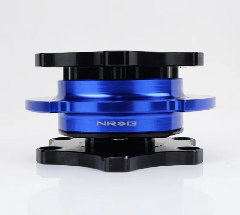 NRG Race Short Hub Datsun - Black Body Blue Ring - Image 3