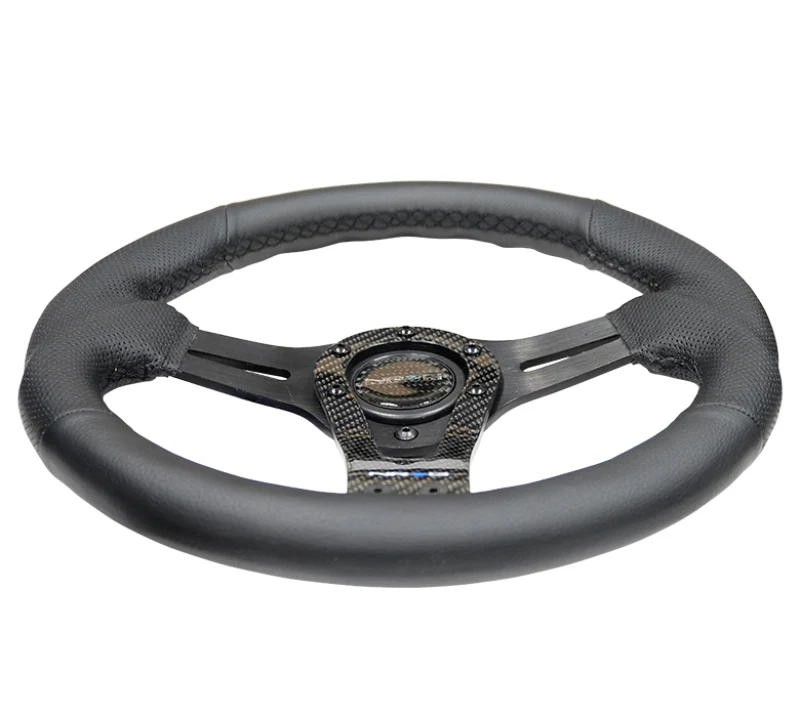 NRG Reinforced Steering Wheel (320mm) w/Carbon Center Spoke - Image 2