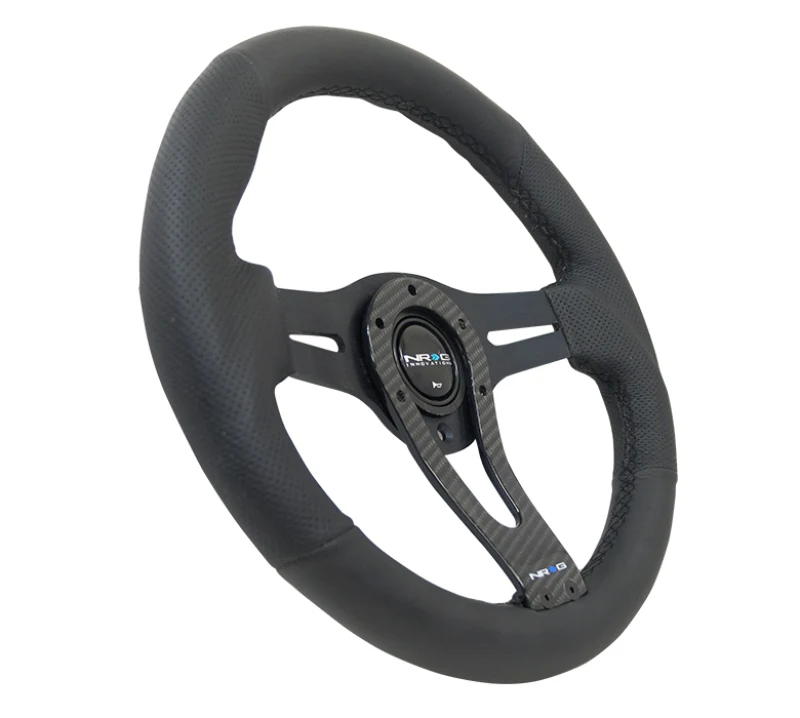 NRG Reinforced Steering Wheel (320mm) w/Carbon Center Spoke - Image 6