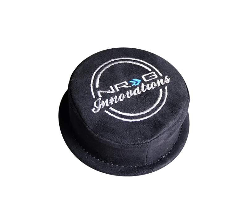 NRG Reinforced Steering Wheel (380mm) Nascar/ Alcantara 3 Spoke w/ NRG Logo/ Removable Crushed Pad - Image 2