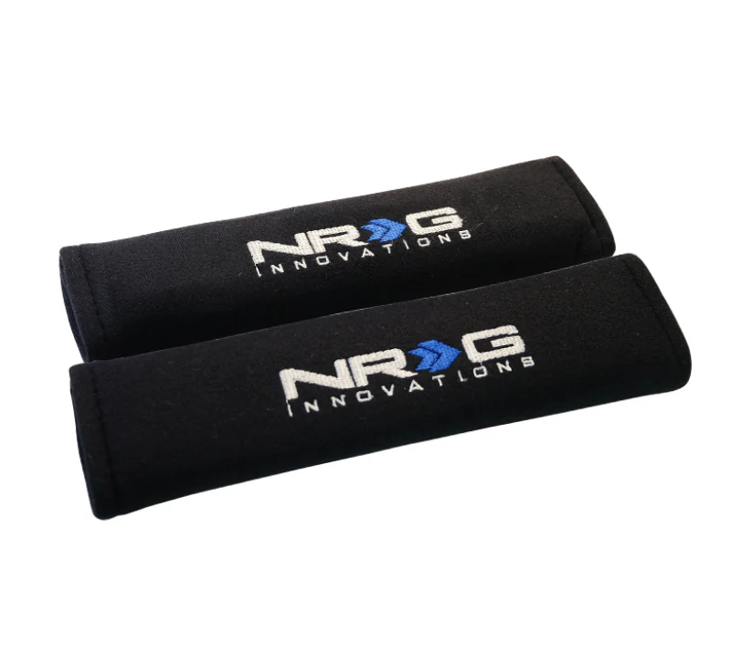 NRG Seat Belt Pads 2.7in. W x 11in. L (Black) Short - 2pc - Image 2