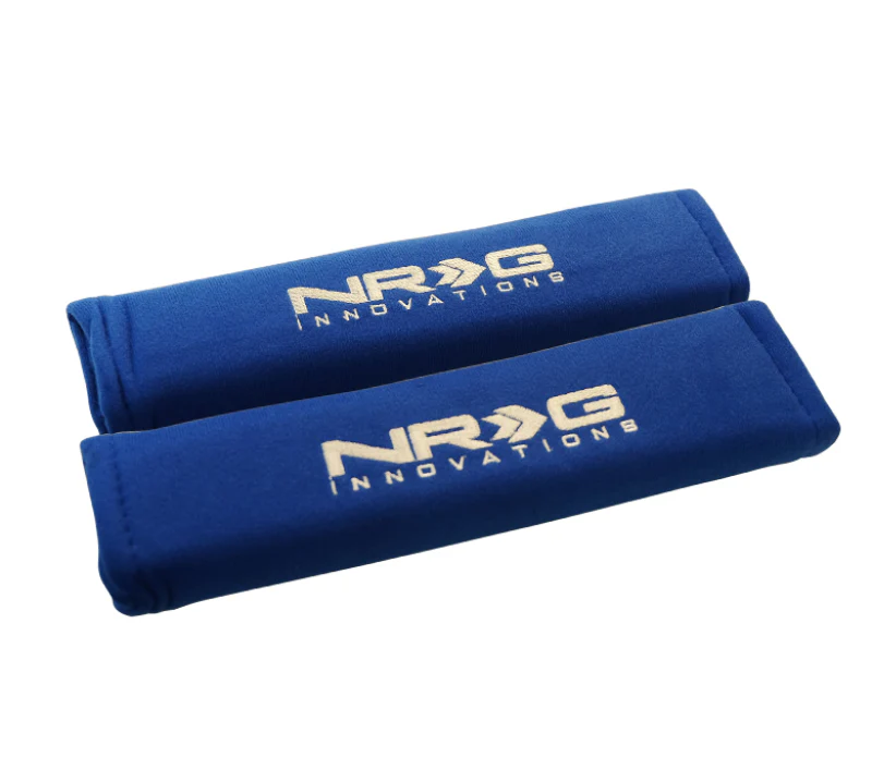 NRG Seat Belt Pads 2.7in. W x 11in. L (Blue) Short - 2pc - Image 2