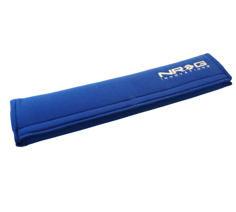 NRG Seat Belt Pads 3.5in. W x 17.3in. L (Blue) Long - 1pc - Image 2