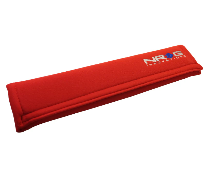 NRG Seat Belt Pads 3.5in. W x 17.3in. L (Red) Long - 1pc - Image 2