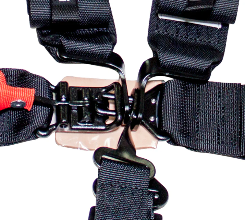 NRG SFI 16.1 5PT 3in Seat Belt Harness / Latch Link - Black - Image 3