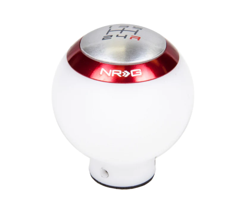 NRG Shift Knob - White (Includes 4 Interchangeable Rings) - Image 2