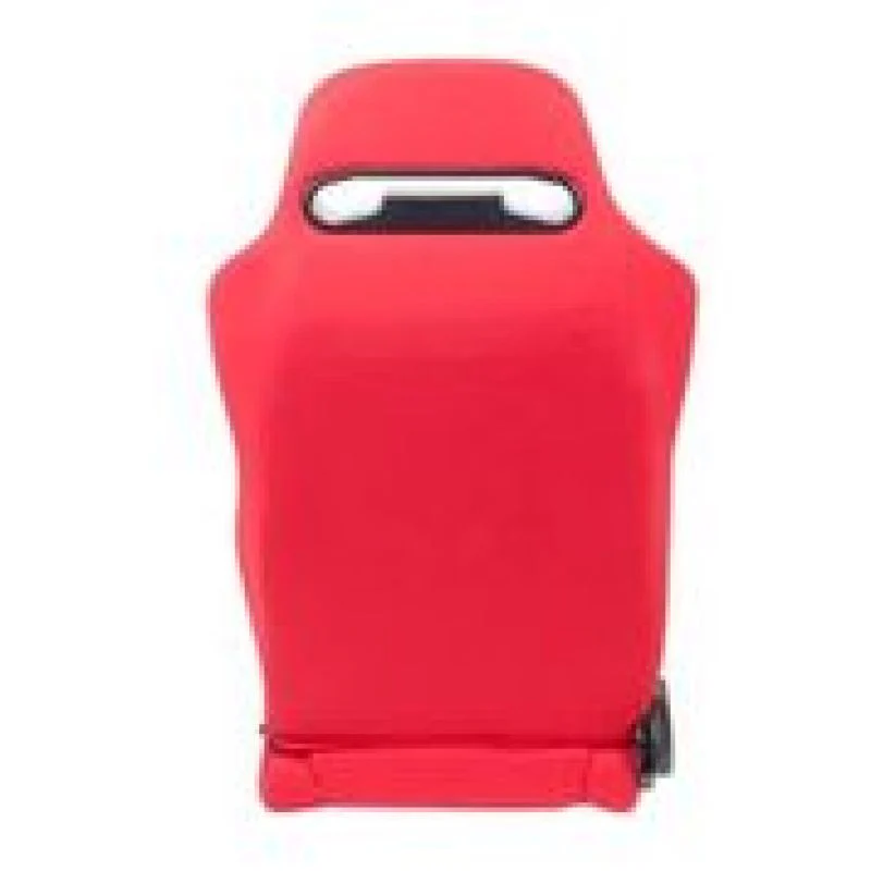 NRG Sport Seats (Pair) Type-R Cloth w/NRG Logo - Red w/Red Stitch - Image 3