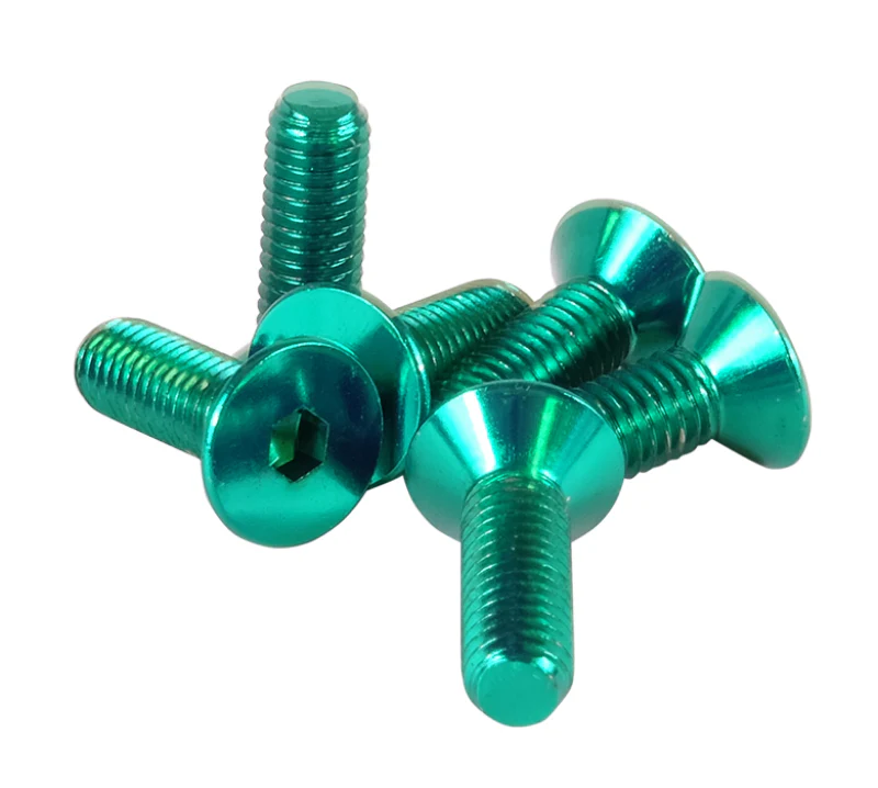 NRG Steering Wheel Screw Upgrade Kit (Conical) - Green - Image 2