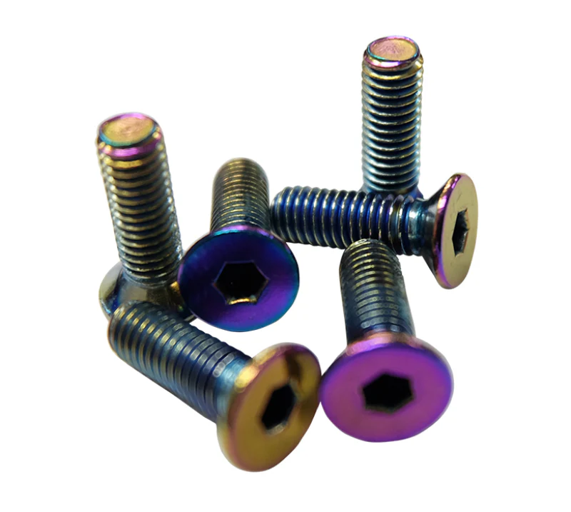 NRG Steering Wheel Screw Upgrade Kit (Conical) - Neochrome - Image 2