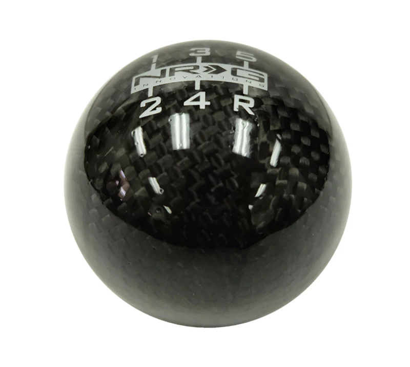 NRG Universal Ball Style Shift Knob - Heavy Weight 480G / 1.1Lbs. - Black Carbon Fiber (5 Speed) - Image 2