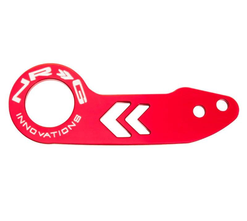 NRG Universal Rear Tow Hook - Anodized Red - Image 2
