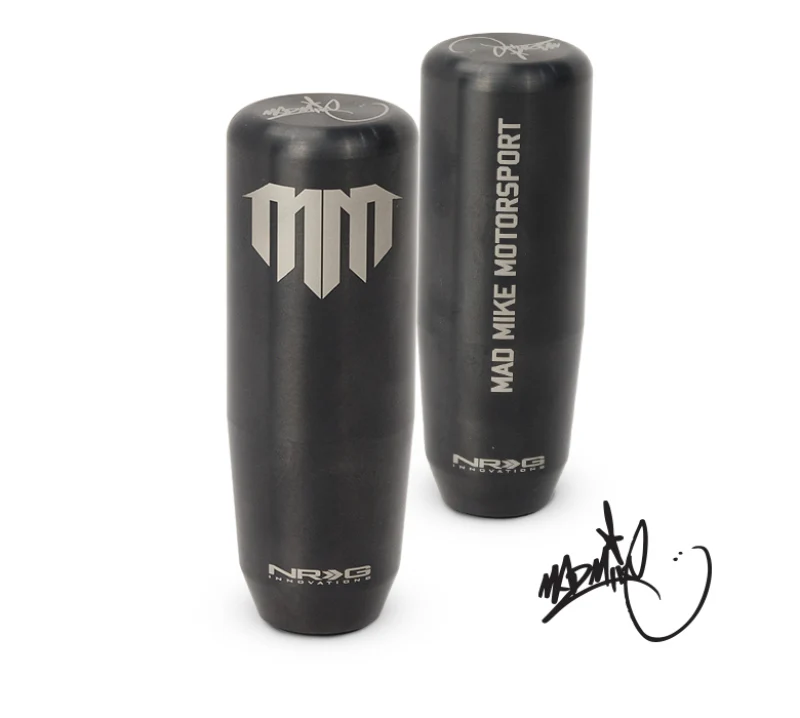 NRG Universal Shift Knob - Heavy Weight - Mad Mike Signature Short Shifter - Black Chrome - Image 2