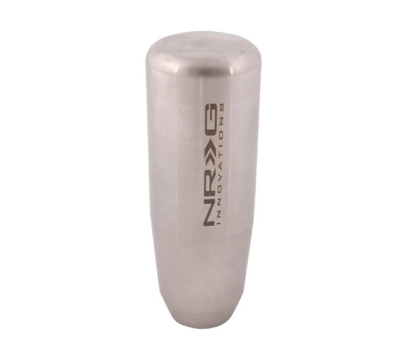 NRG Universal Short Shifter Knob - 3.5in. Length / Heavy Weight .85Lbs. - Silver - Image 2