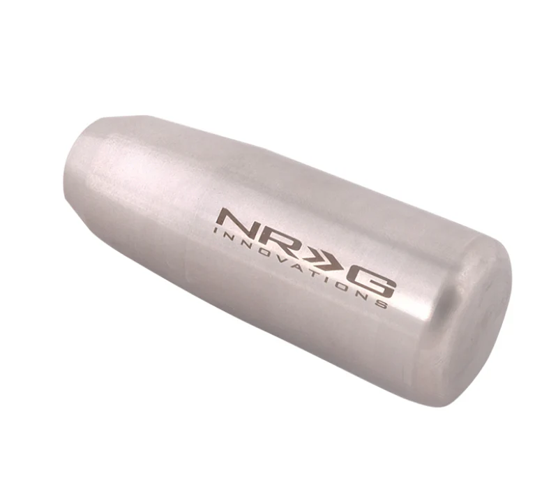 NRG Universal Short Shifter Knob - 3.5in. Length / Heavy Weight .85Lbs. - Silver - Image 3