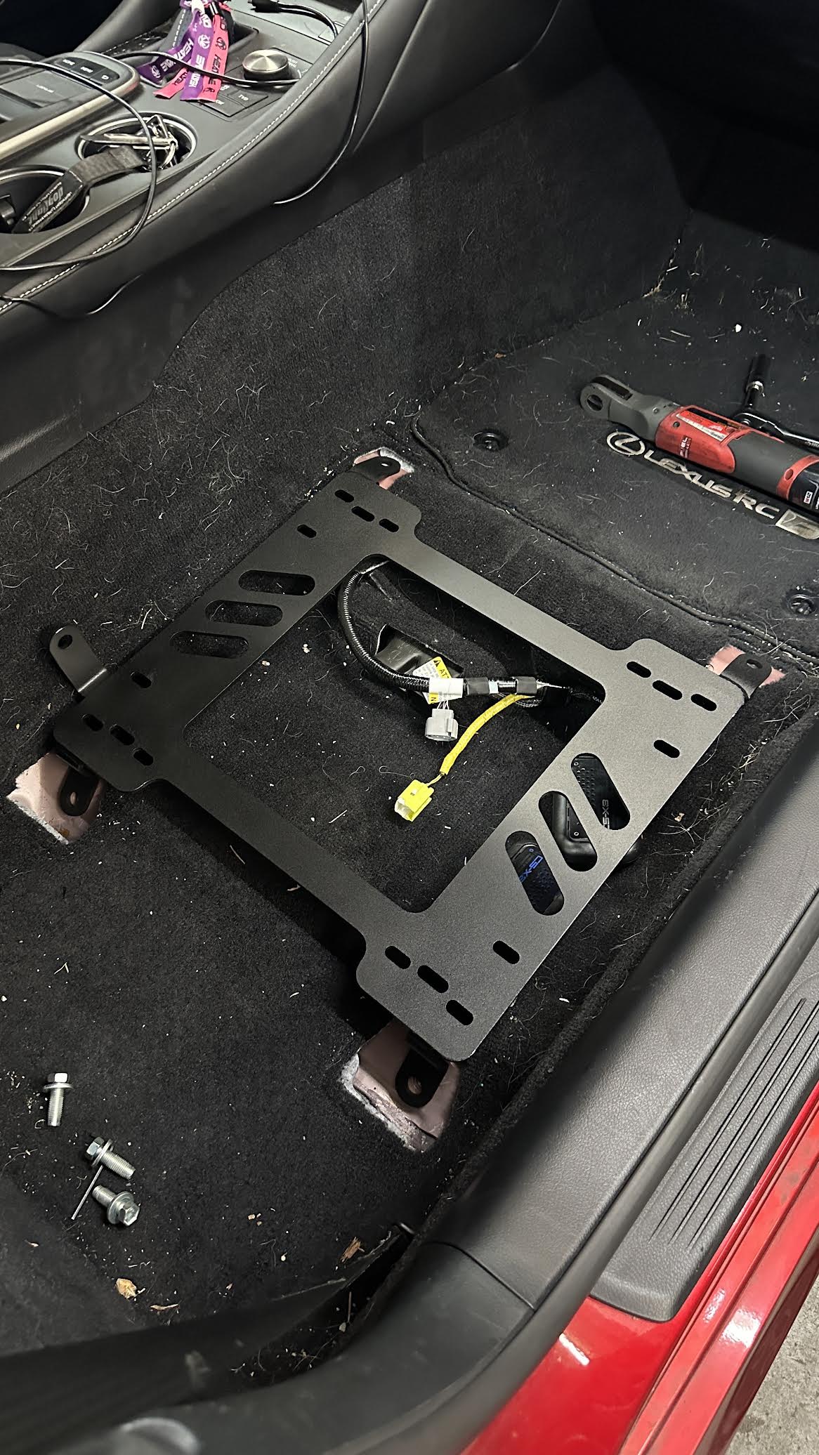 Planted Seat Bracket- Lexus RC F (2015+) - Passenger / Right - Image 3