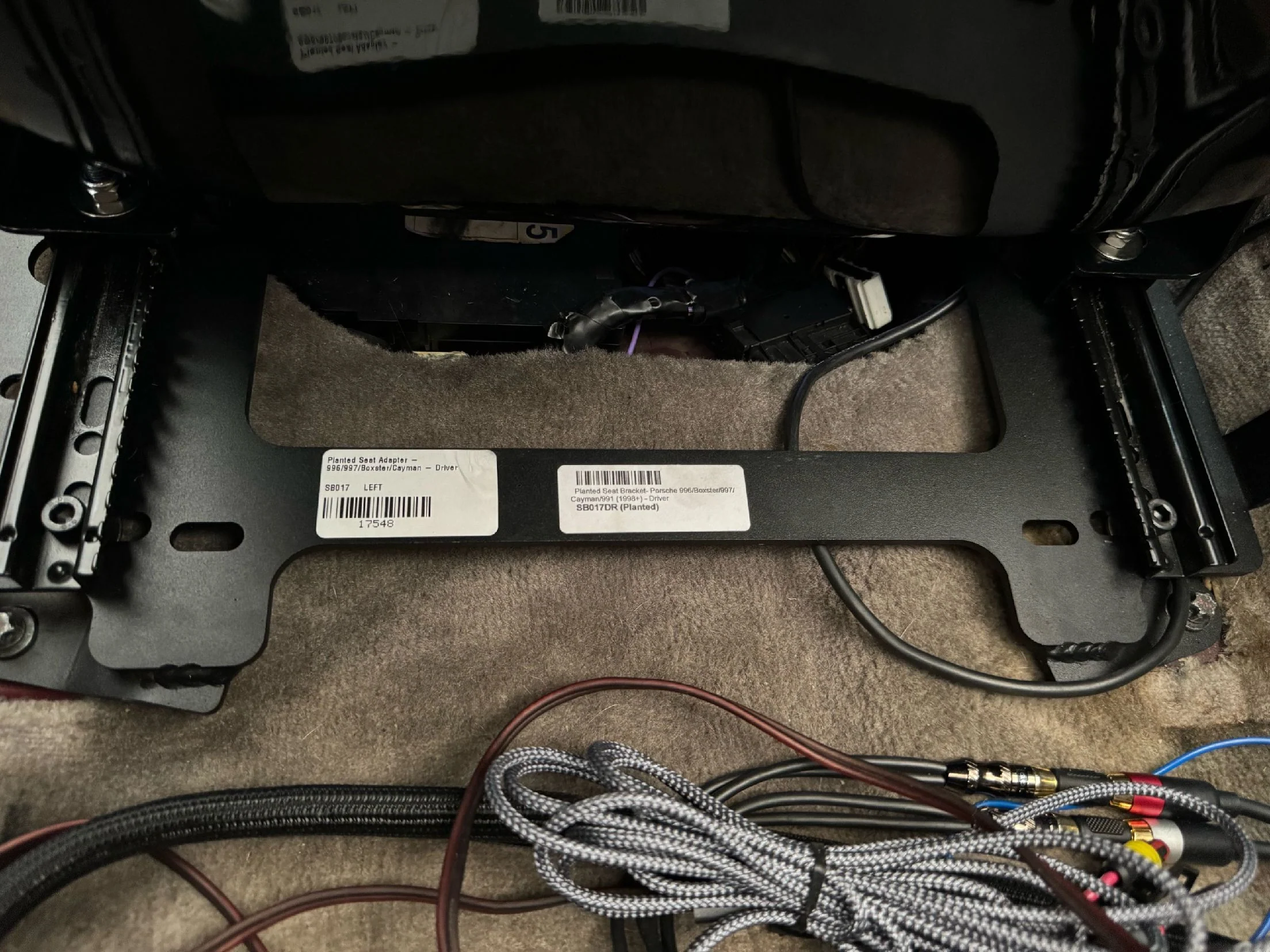 Planted Seat Bracket- Porsche 996 / Boxster / 997 / Cayman / 991 (1998+) - Passenger / Right - Image 9
